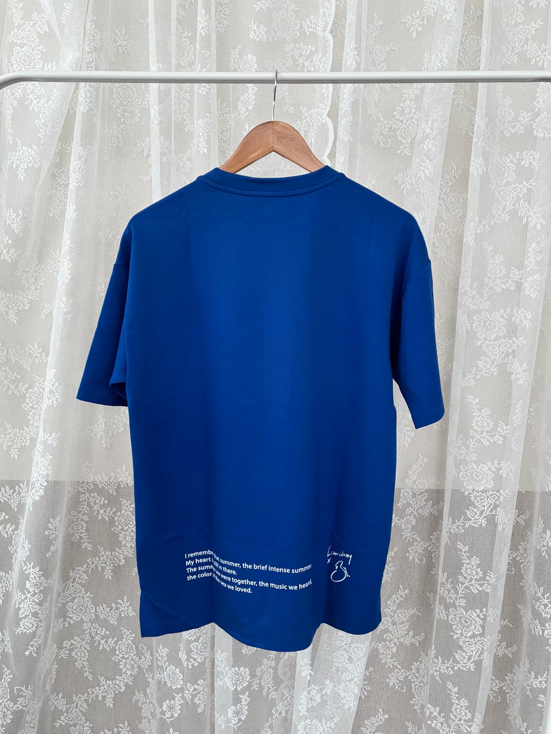 100) 리버클래시 그래픽 반팔 티셔츠 블루 상품이미지2