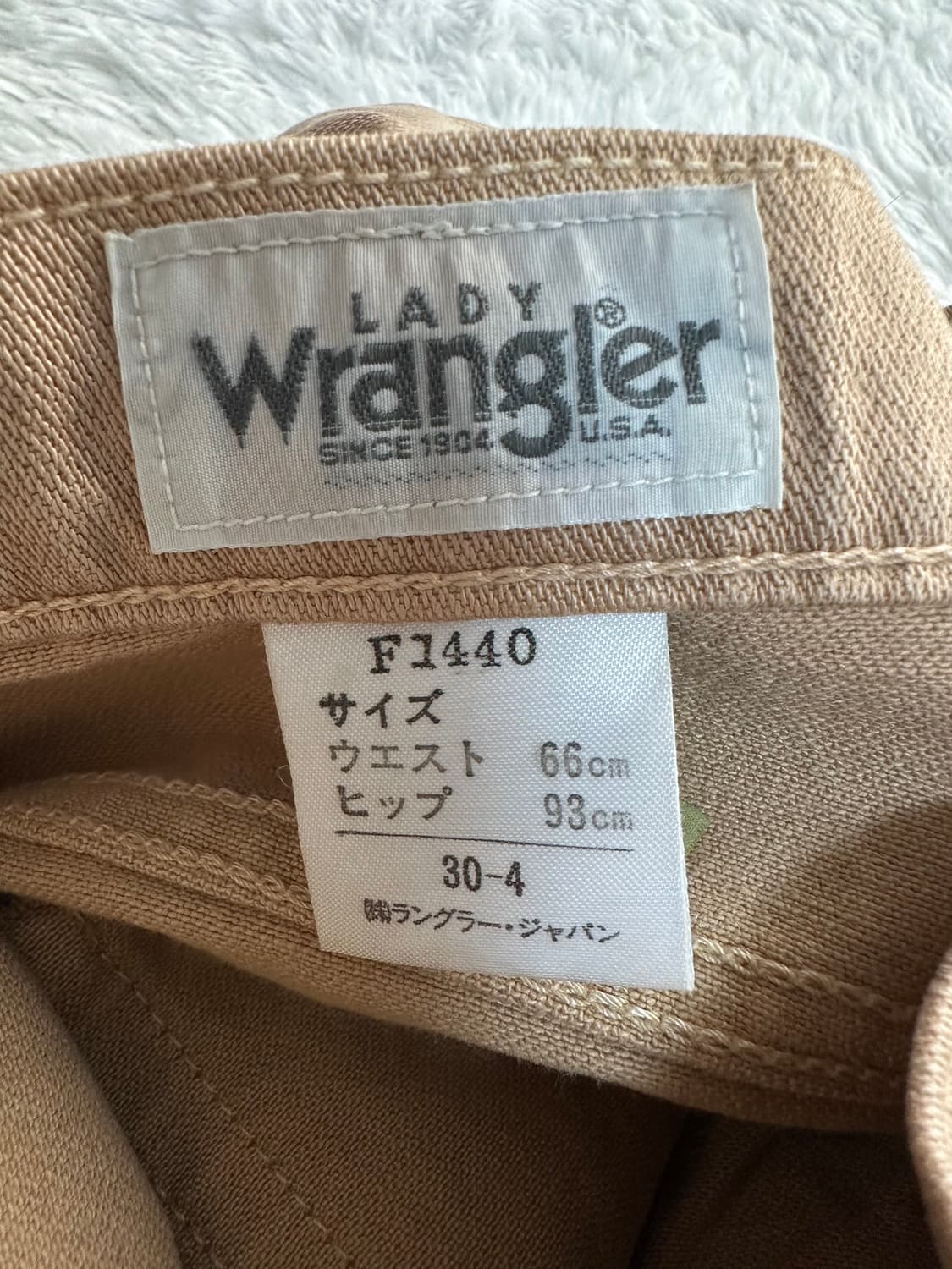 레이디 랭글러 F1440-32 베이지 새 바지 상품이미지6