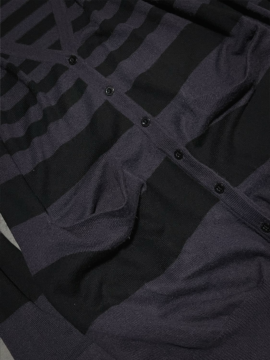 (moussy) 00s punk striped cardigan  상품이미지3