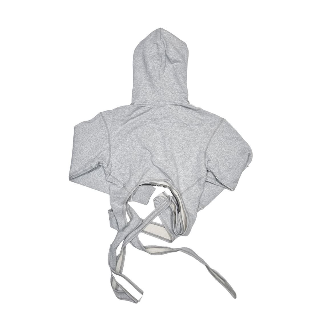 H&M 글렌마틴스 * 타이 디테일 프린트 후디 * 그레이 * M 상품이미지3