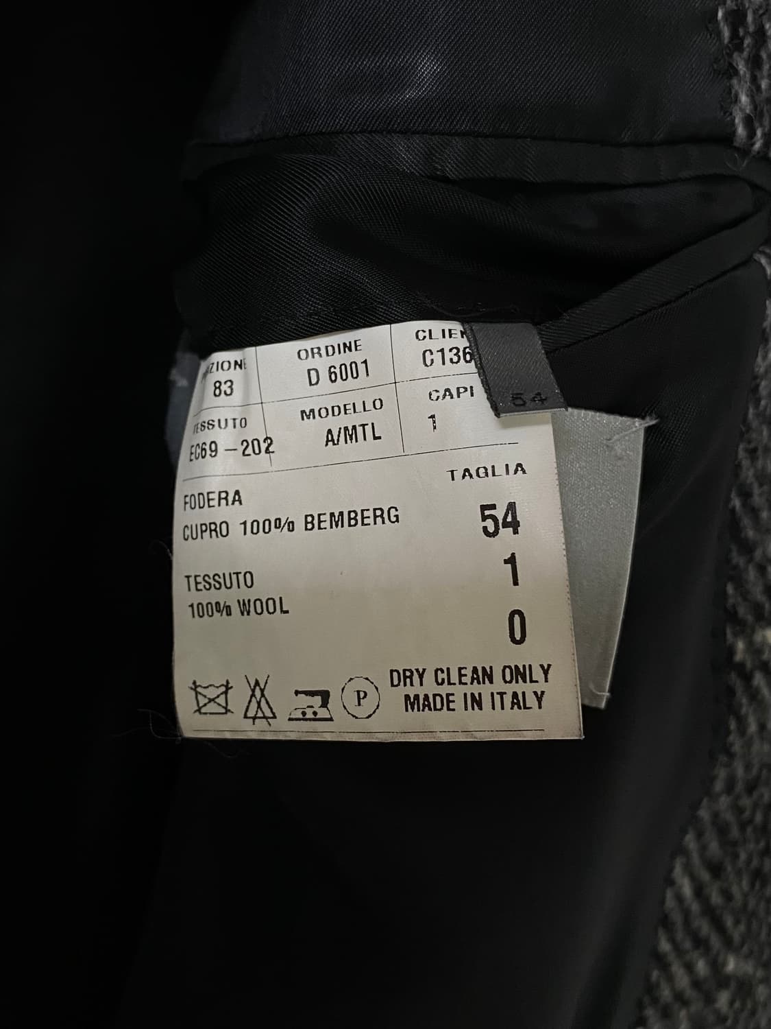 2001FW Dior HOMME SOLITAIRE TWEED COAT 상품이미지7