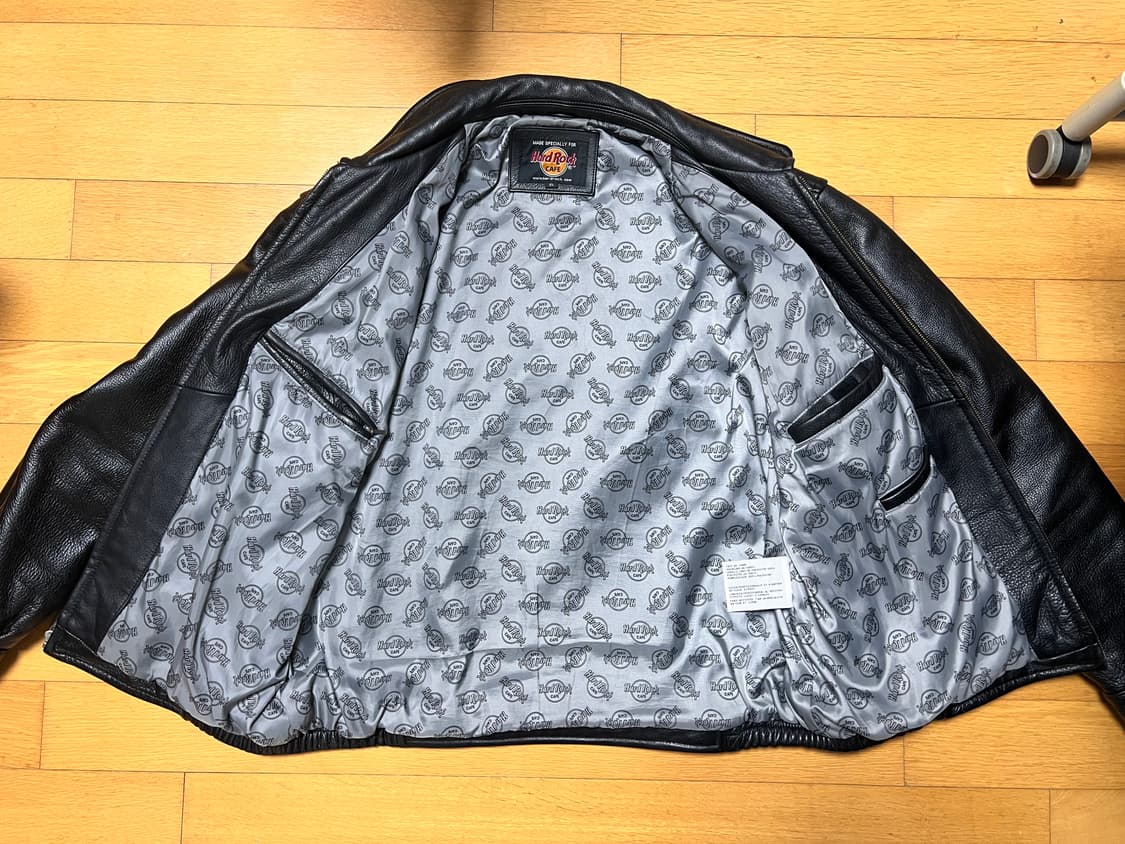 Hard Rock Cafe Detroit leather jacket XL 상품이미지3