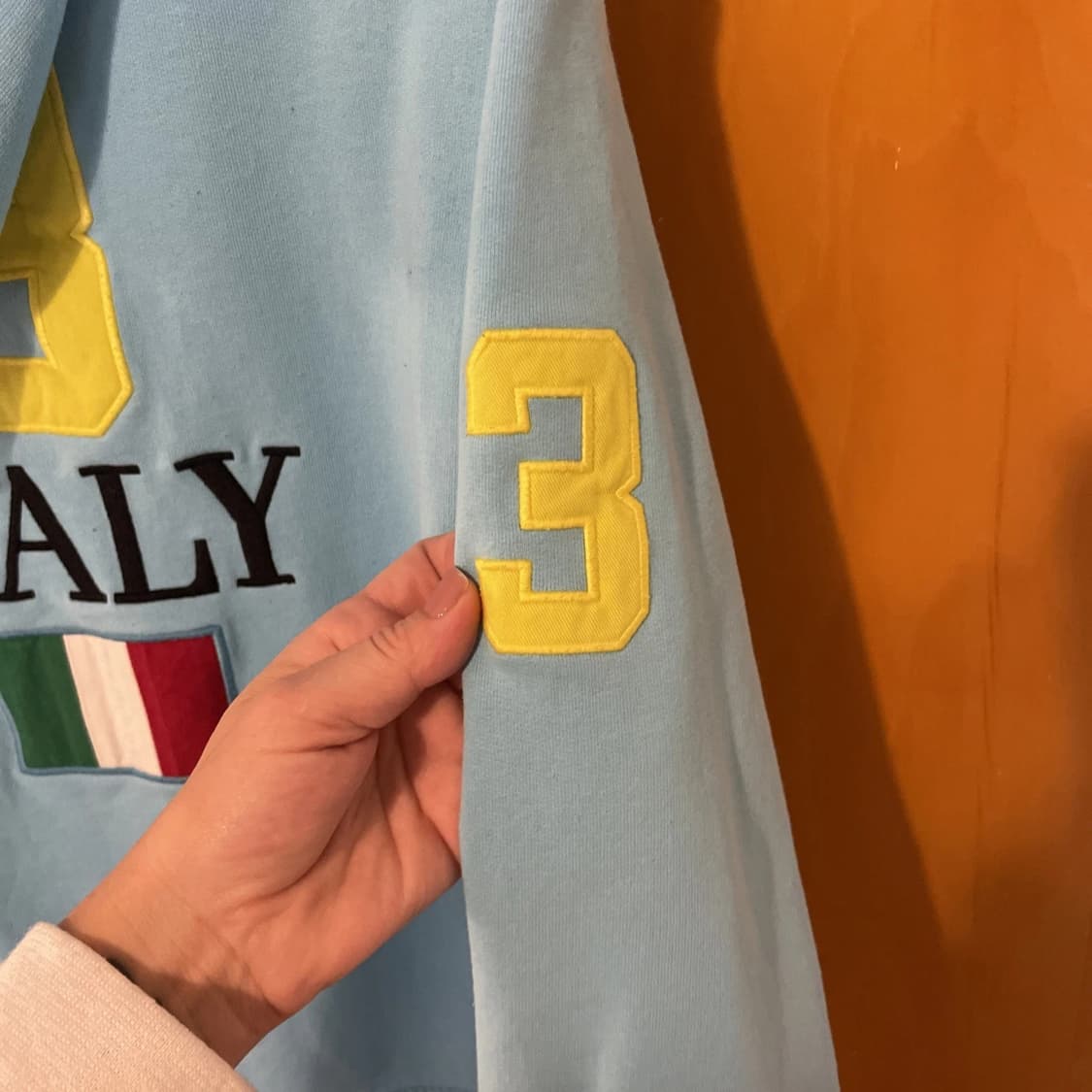 폴로 랄프로렌 빅포니 이탈리 후드티 하늘 상품이미지4