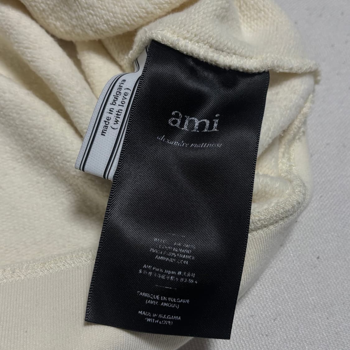 아미 아이보리 맨투맨 상품이미지6