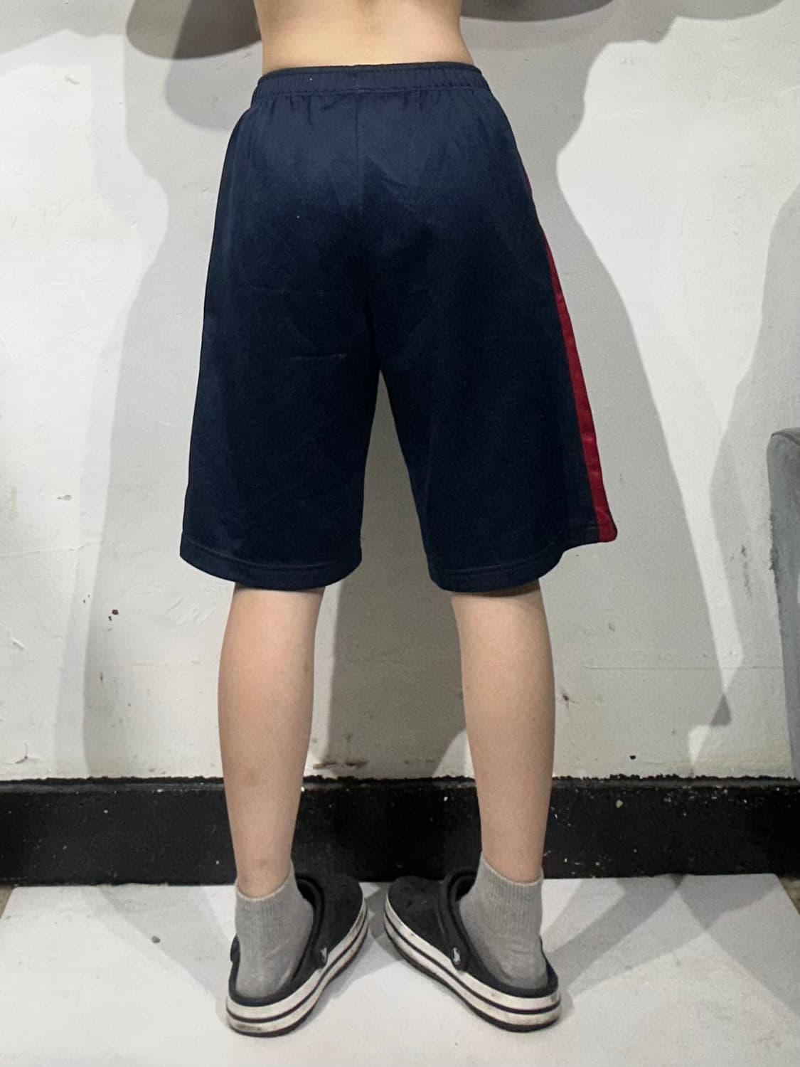 00s 나이키 네이비 레드 사이드 라인 반바지 버뮤다 팬츠 S 상품이미지3