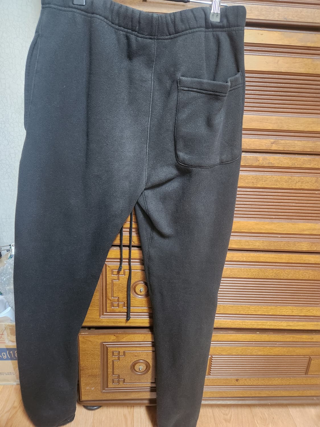 피어오브갓 에센셜 블랙 셋업 맨투맨 바지 상품이미지2