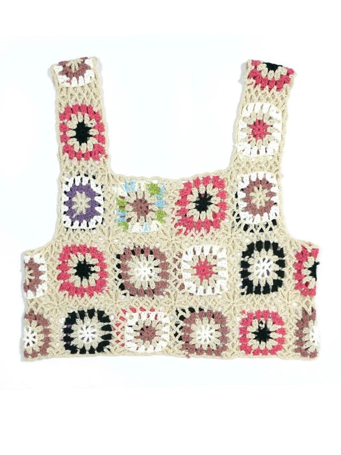 vintage crochet vest 상품이미지3