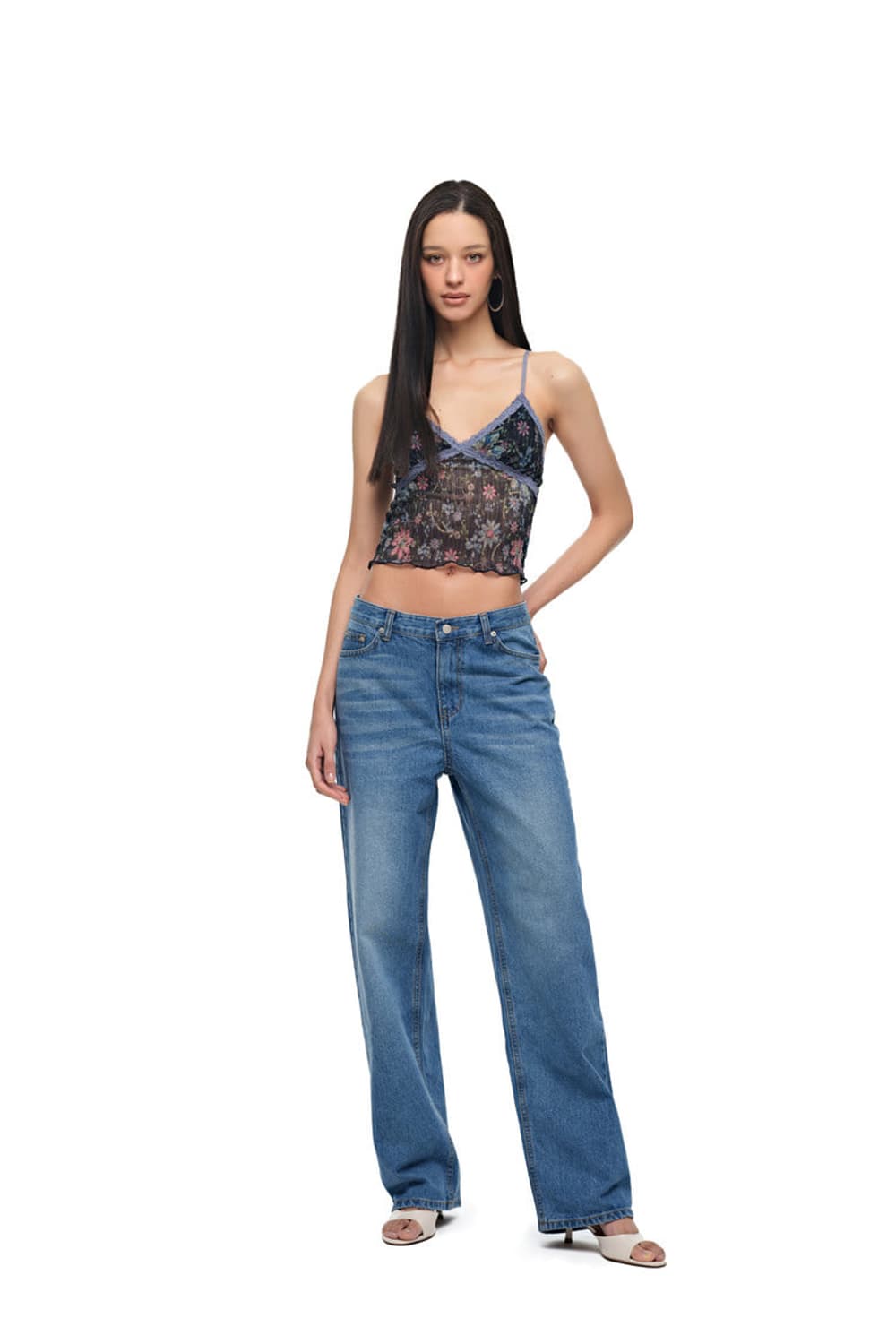 투머치택스 METALLIC FLORAL 03 LACE CAMI TOP ( 상품이미지6