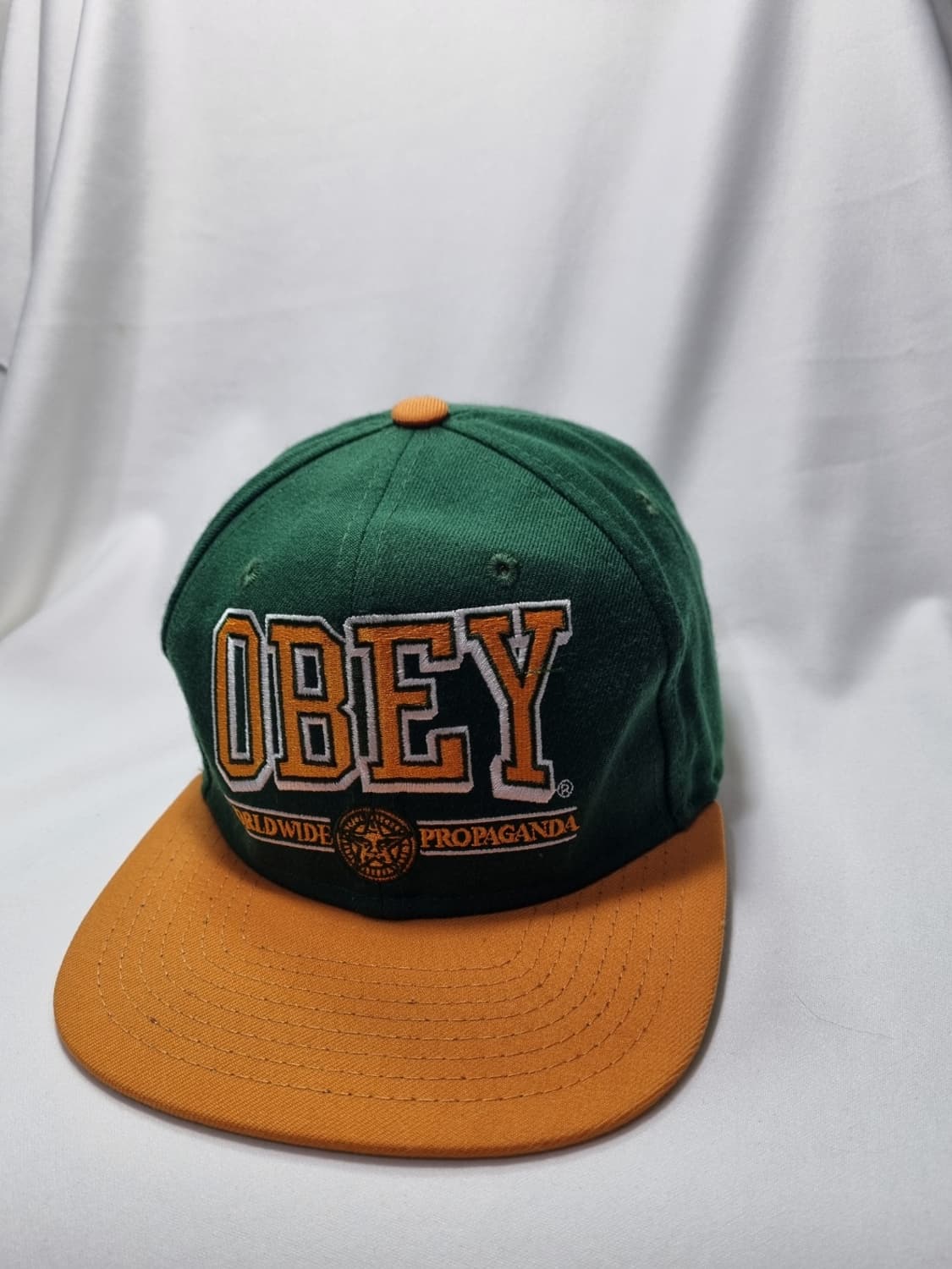 OBEY 오베이 그린/오렌지 스냅백 상품이미지1