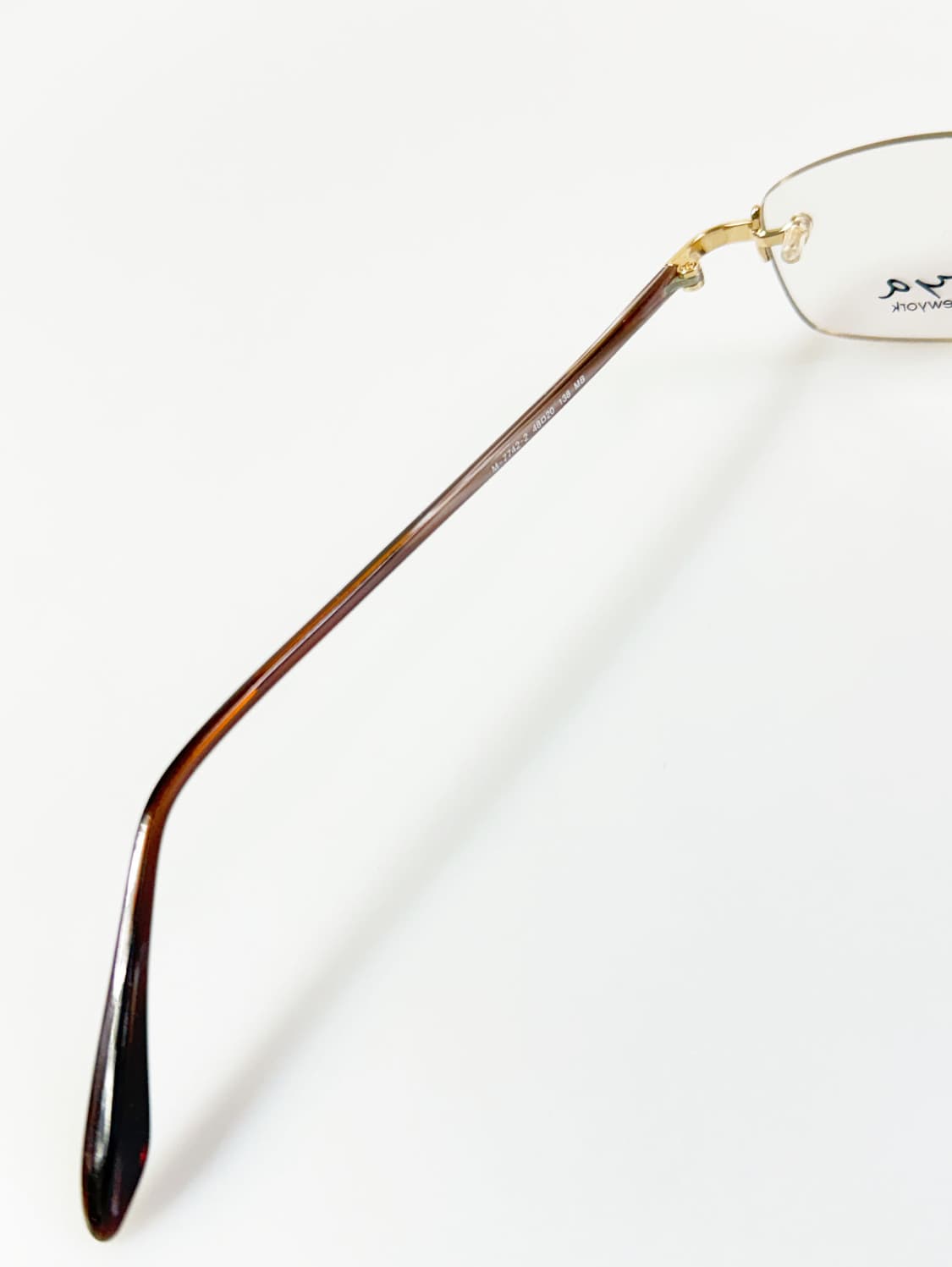 MOYA NEWYORK 골드 무테 스퀘어 메탈 빈티지 안경 상품이미지7