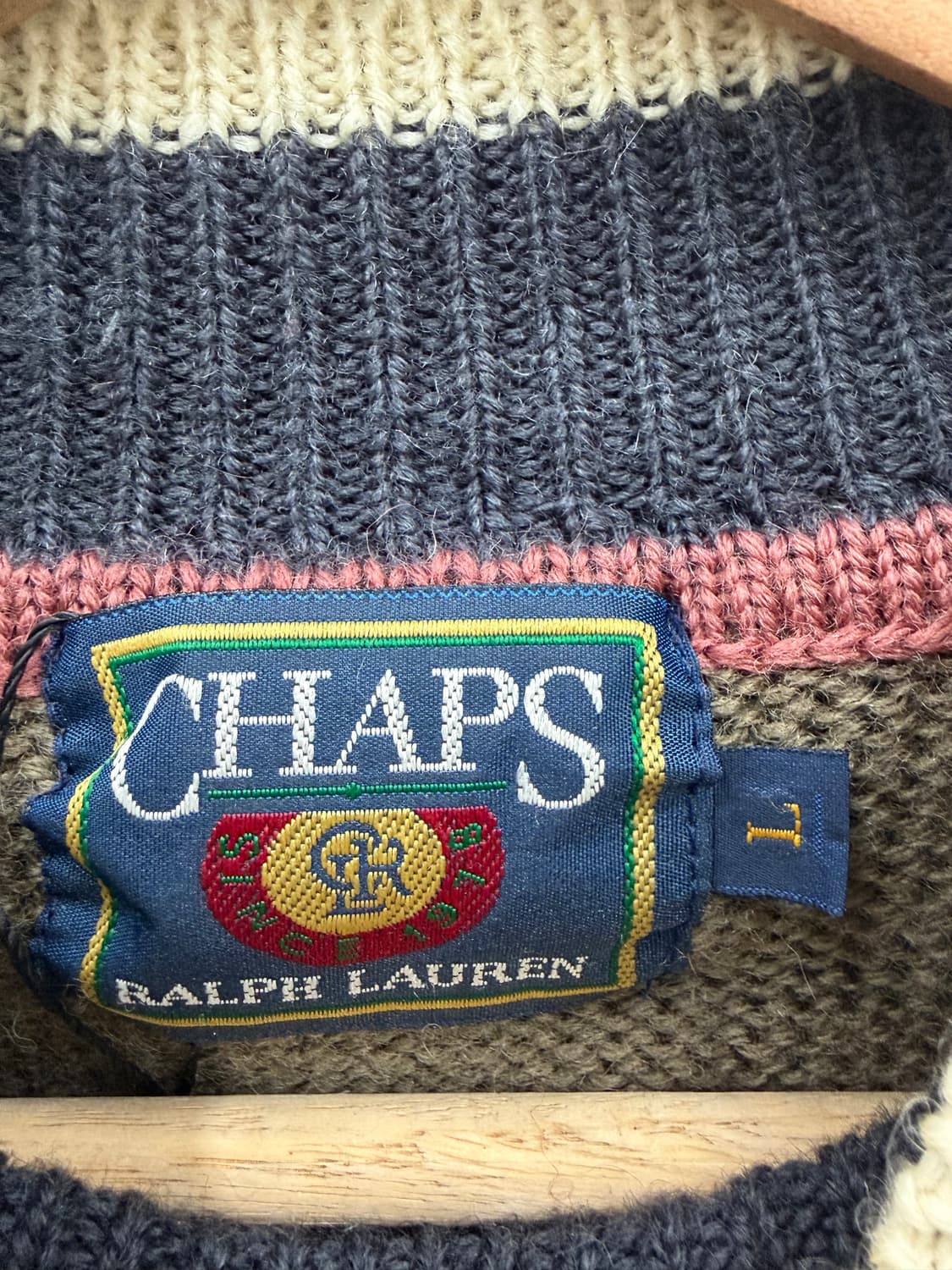 90s 챕스 랄프로렌 패턴 니트 스웨터 상품이미지6