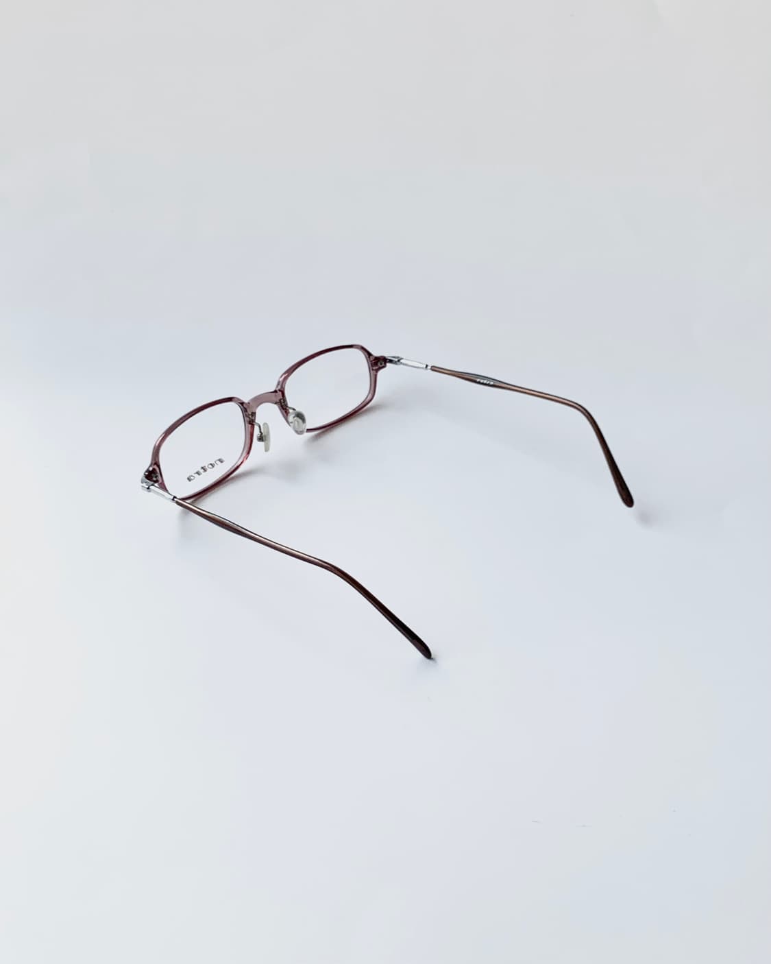 [픽키-703] 브라운 뿔테 안경 슬림 오벌 스퀘어 사각 미니멀 상품이미지4