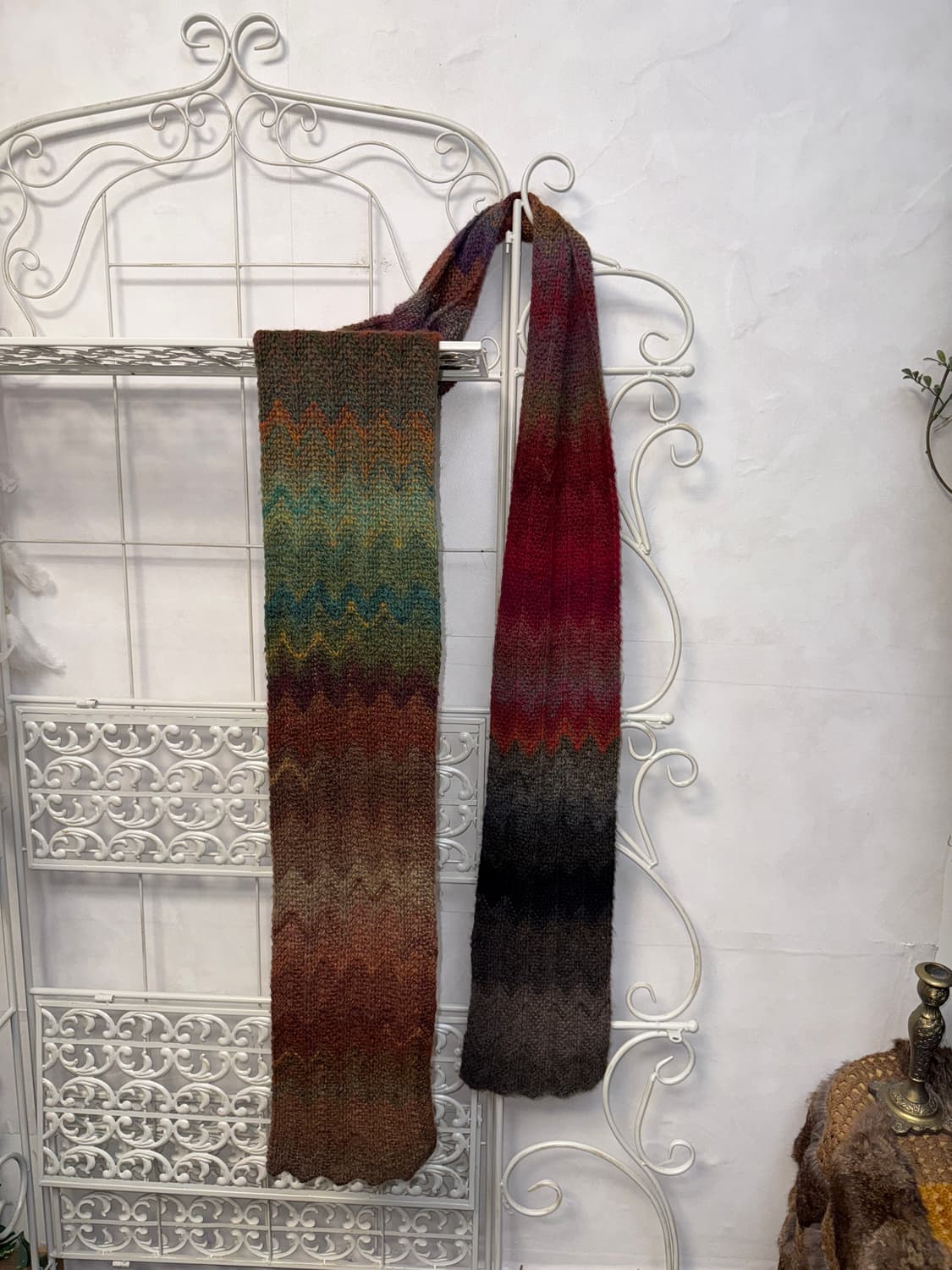 Rainbows bohemian hippie knit muffler 상품이미지1