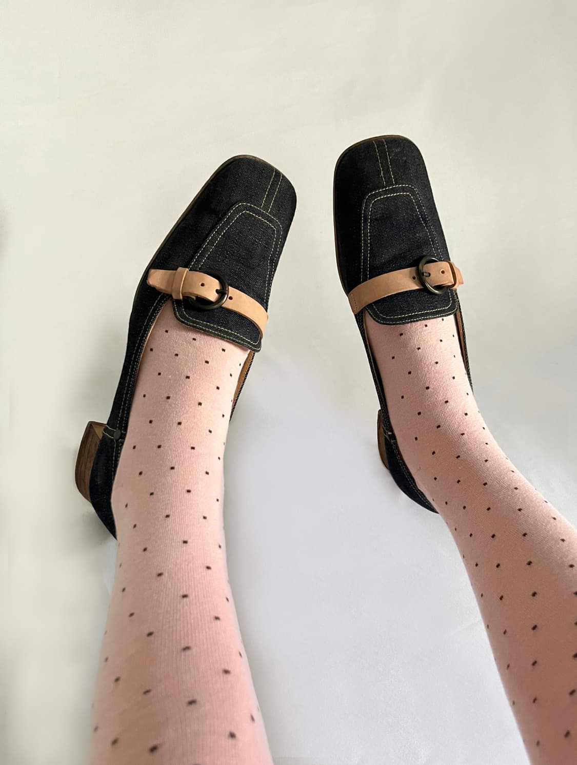 미우미우 00s 스퀘어 토 버클 로퍼 상품이미지1