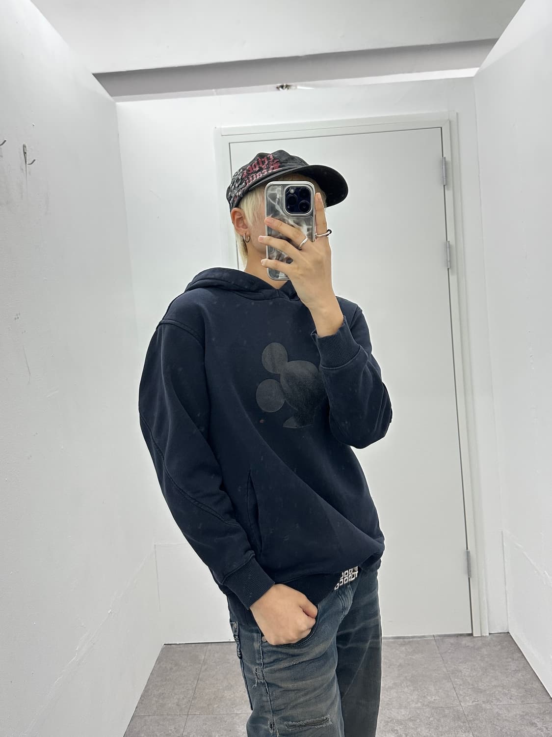 Disney glossy Mickey Mouse hood 상품이미지2