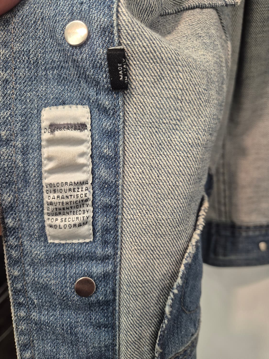 돌체앤가바나 빈티지 워싱 데님 자켓  M 상품이미지5