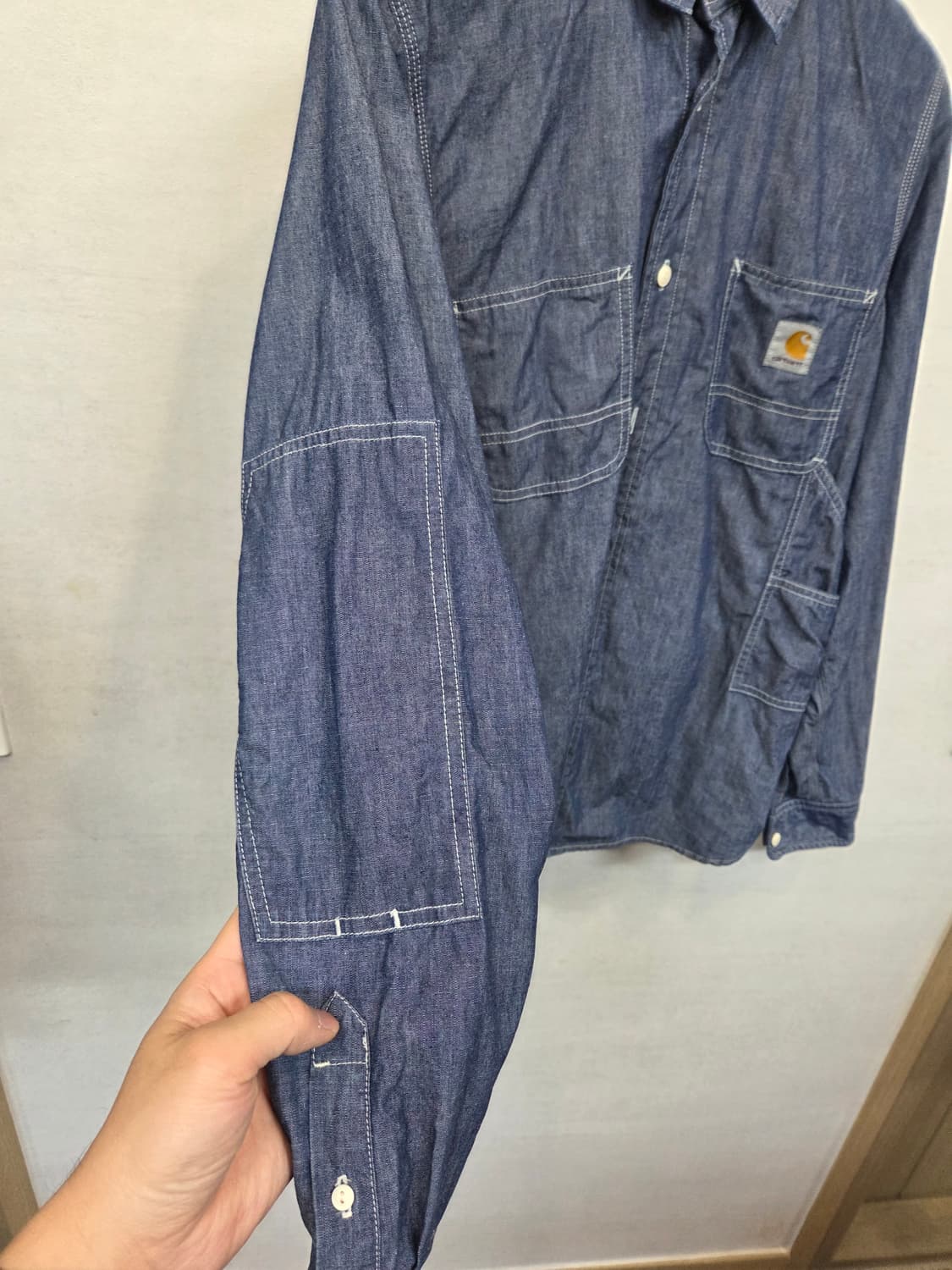 칼하트 아웃도어 motor 멀티포켓 스티치 데님셔츠 긴팔 m 상품이미지5