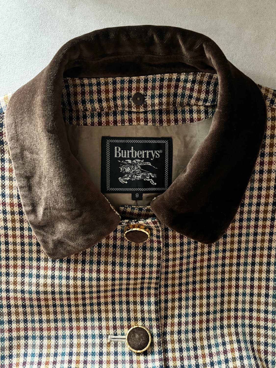 90s Burberrys 체크 자켓 상품이미지7