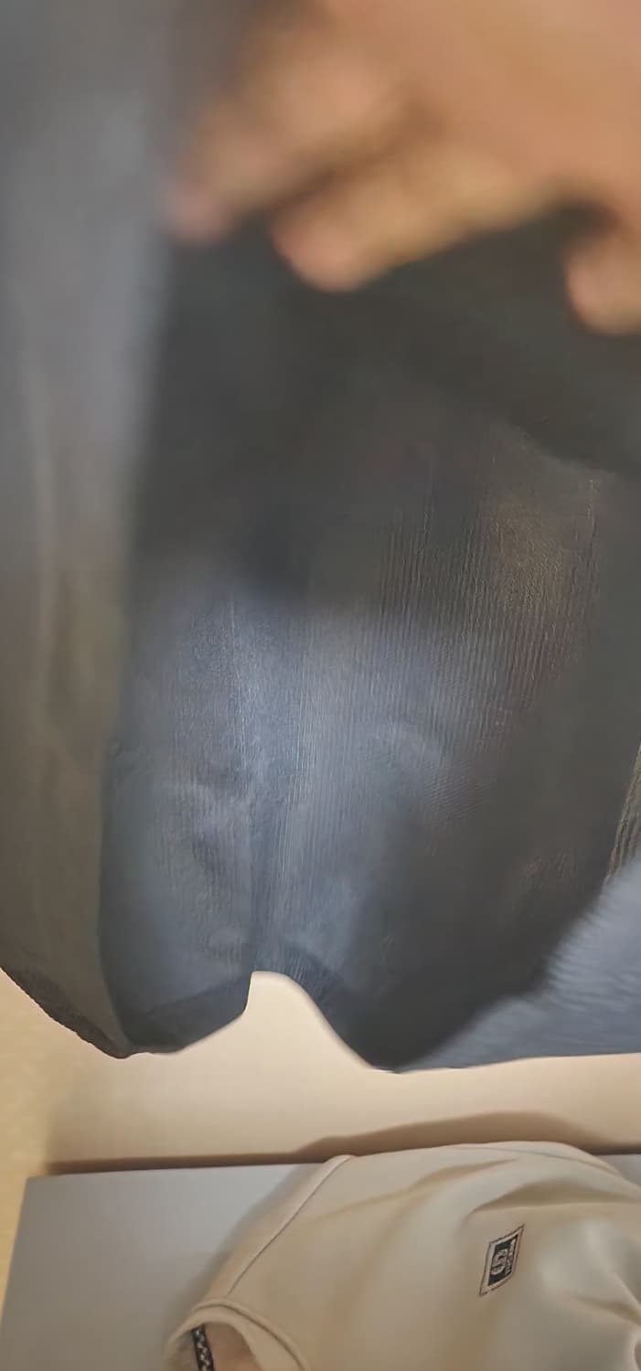 남성 카라긴팔티셔츠110 블랙 새급 상품이미지3