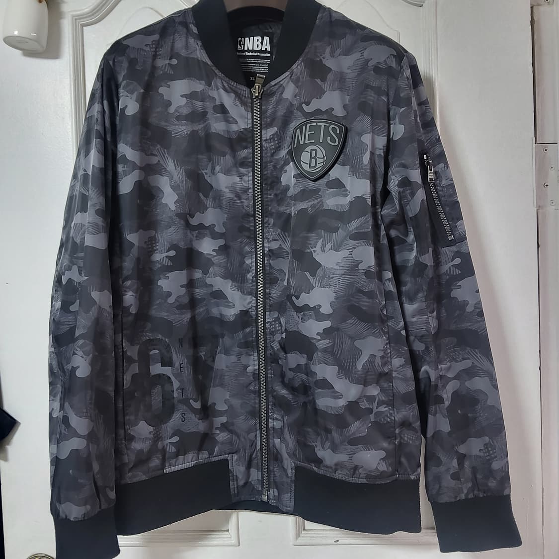 NBA 네츠 카모 밀리터리 봄버 자켓 블루종 XL 105 상품이미지1