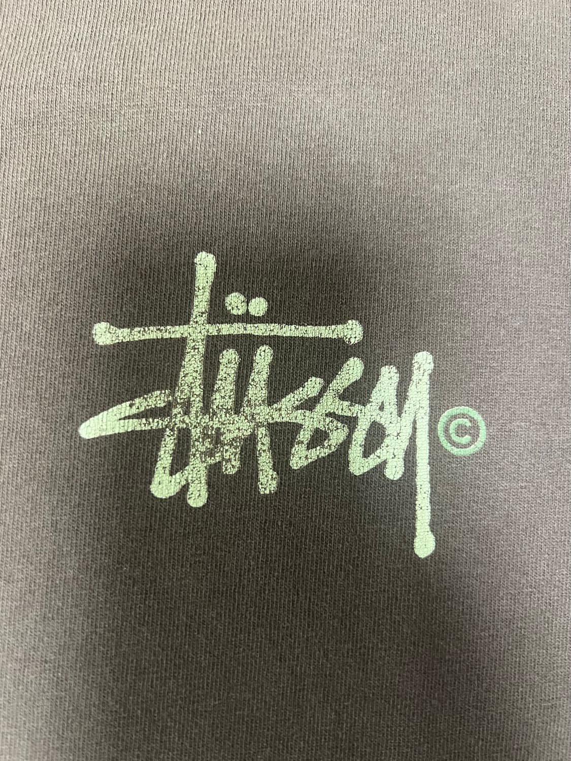 80s 빈티지 스투시 스탁 로고 브라운 XL사이즈 상품이미지3