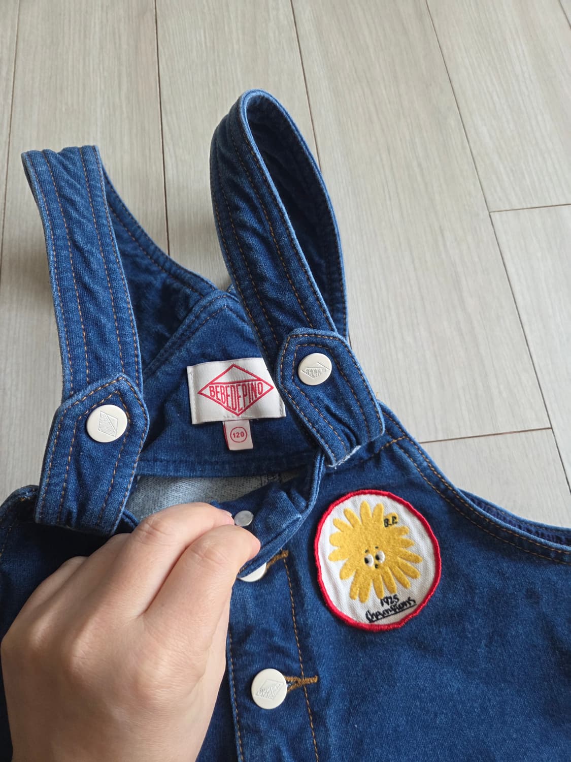 베베드피노 데님 스판 오버롤 120 상품이미지3