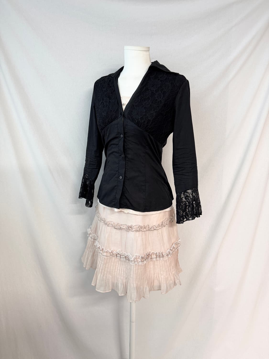 (미사용, 한화 14만원)플리츠 디테일 스커트 상품이미지3