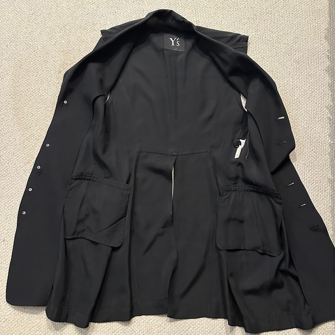 90s Y’s 요지야마모토 테일러드 롱 베스트 상품이미지6