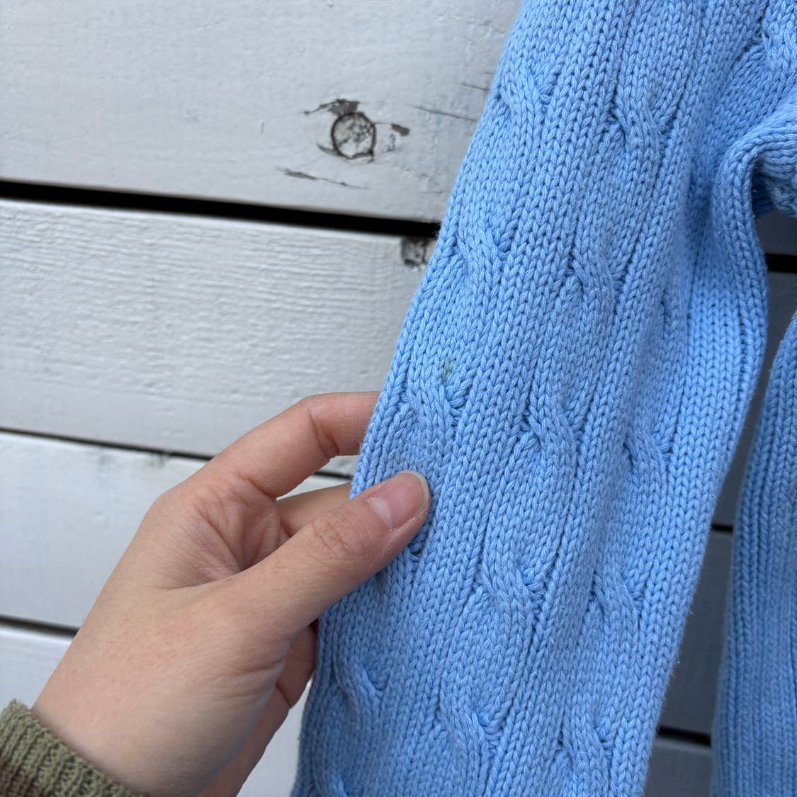 Polo 폴로 케이블 꽈배기 브이넥 니트 상품이미지4