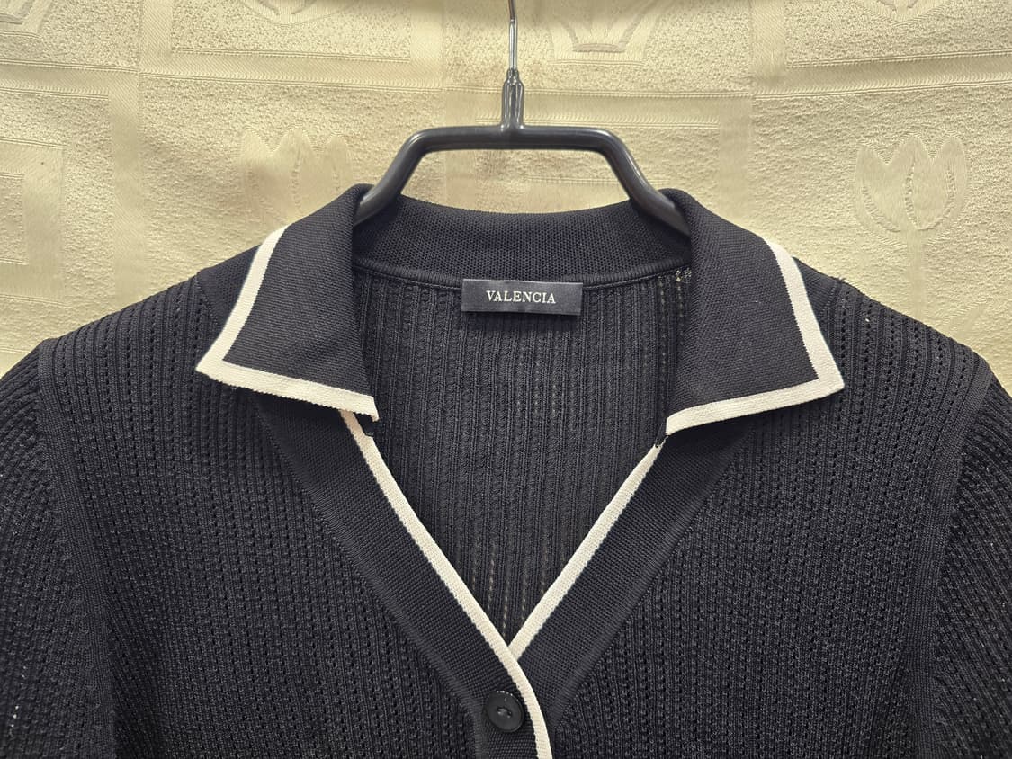 새상품) 발렌시아 니트 카라티 반팔티 S(55) 상품이미지2
