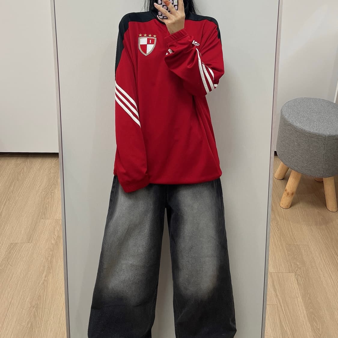 아디다스 부산아이파크 반집업 트레이닝 탑 져지 상품이미지1