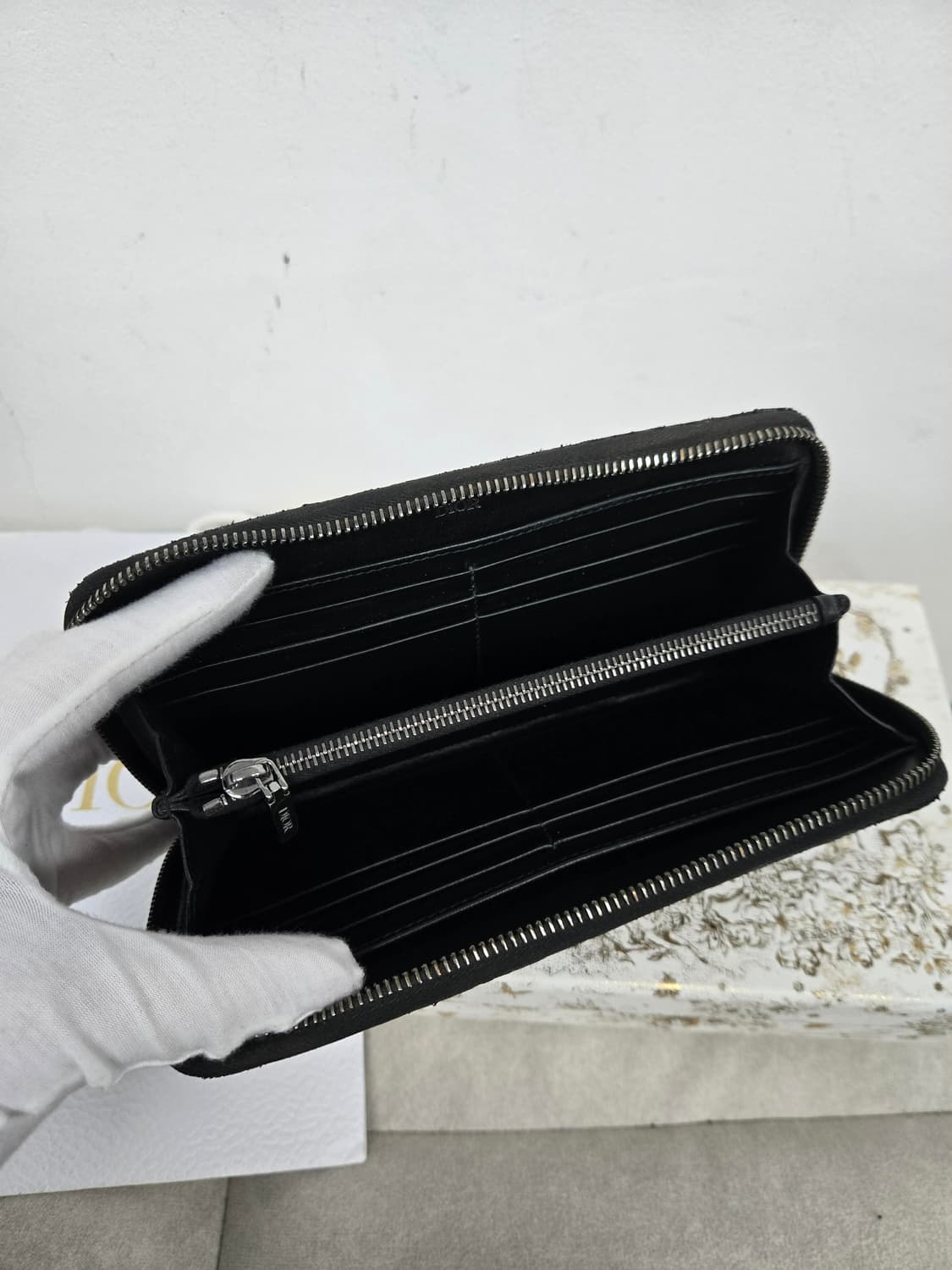 [보증서 정품]디올 오블리크 지퍼 장지갑 상품이미지2