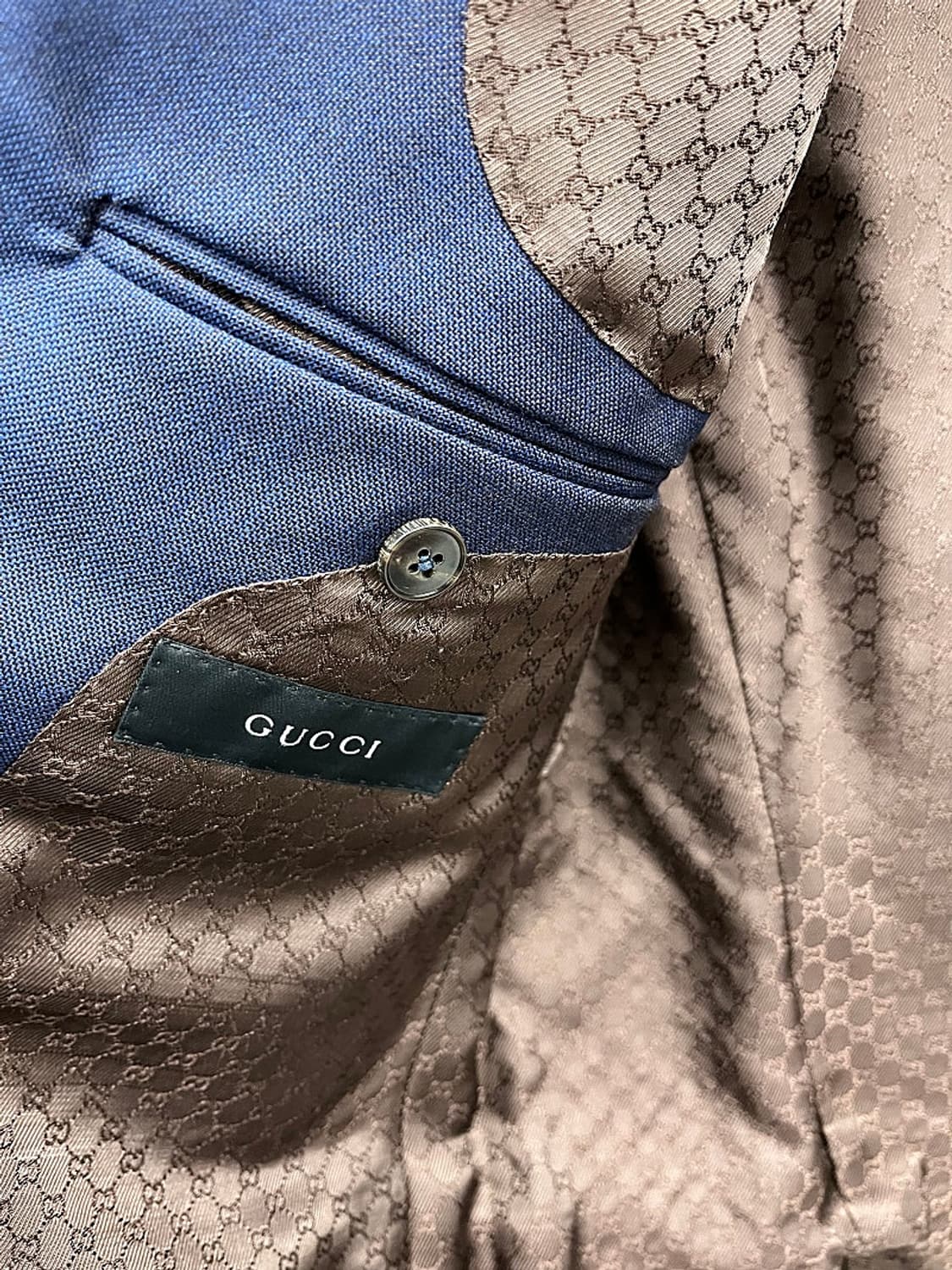 95,31) 구찌 딥블루 셋업슈트  상품이미지5