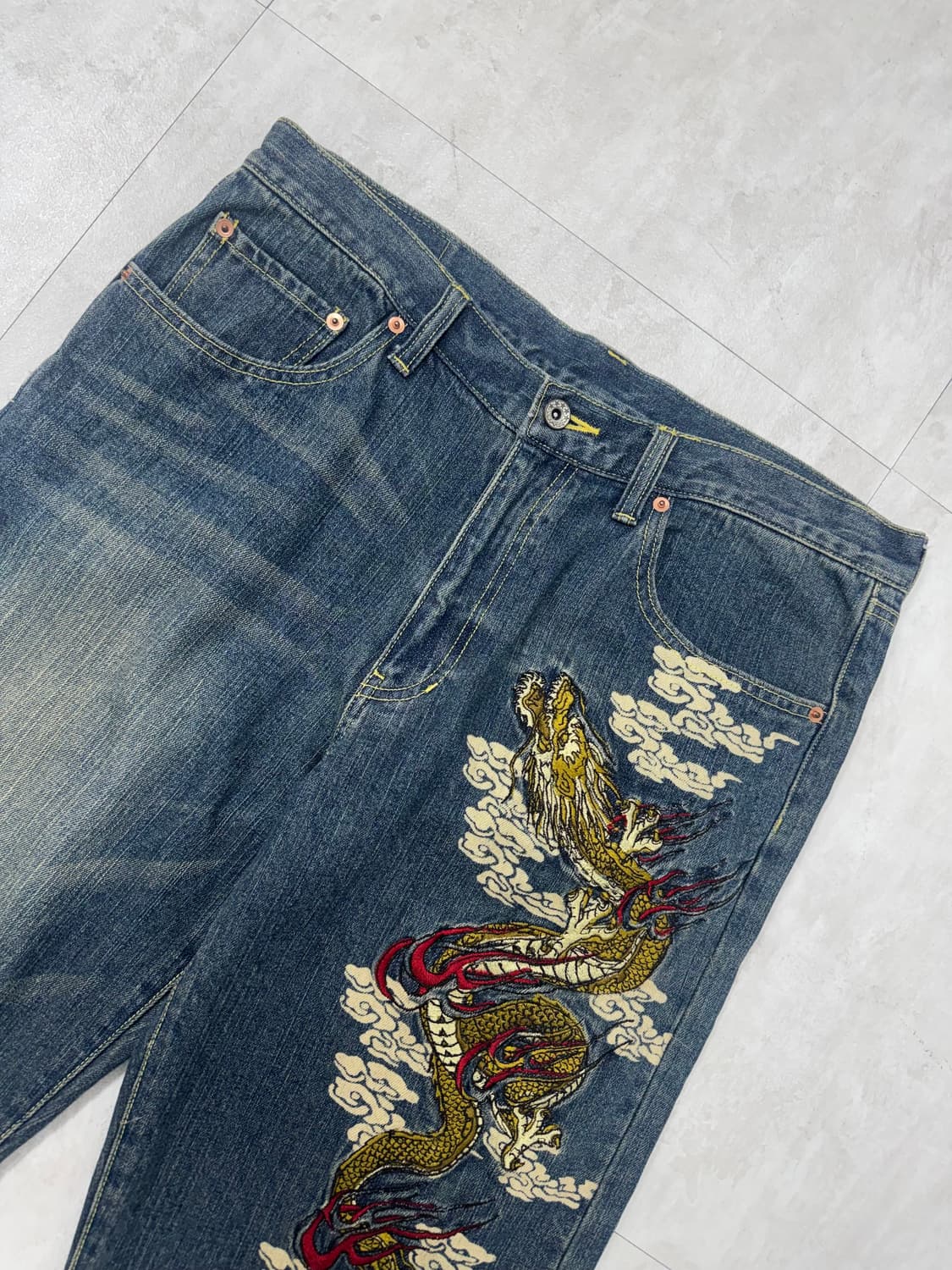 •Japanese vintage 오리엔탈 용자수 하프팬츠 상품이미지2