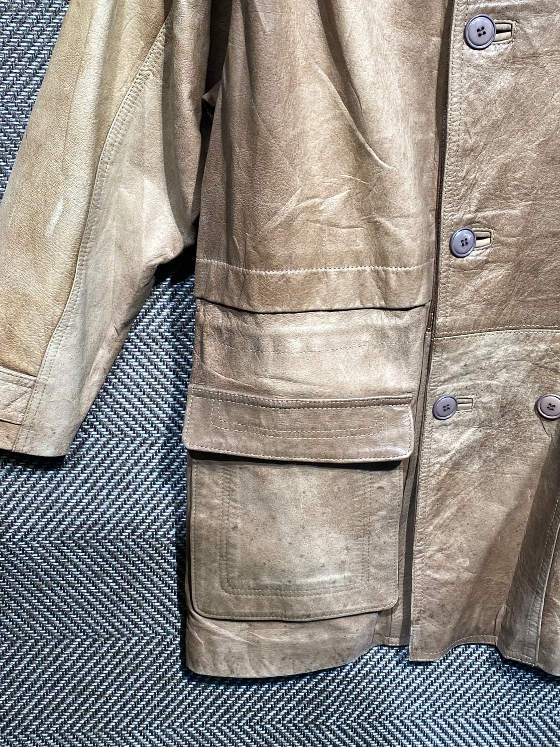 CACCIA 레더 카코트 상품이미지8