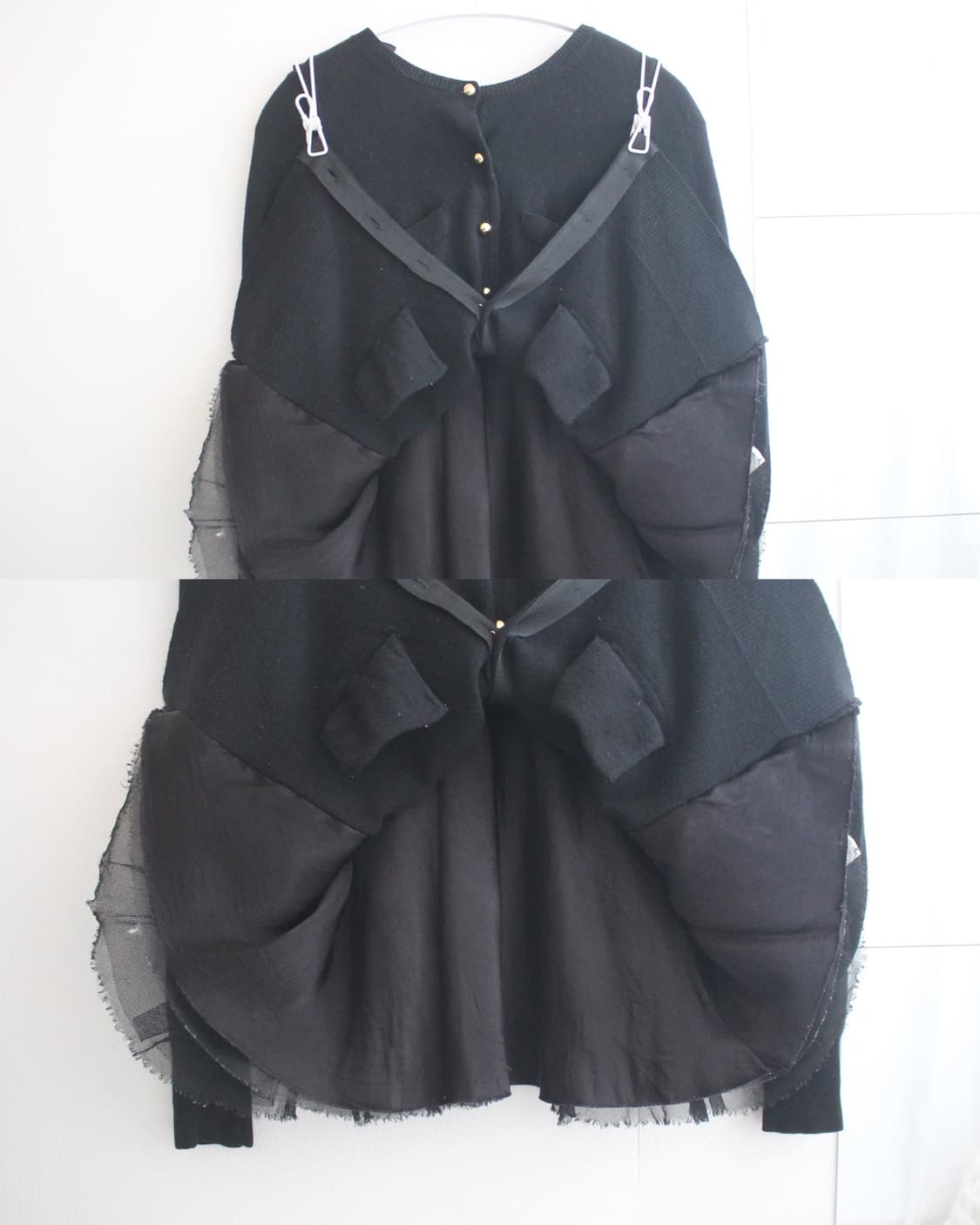 sacai back prill wool cardigan 상품이미지5