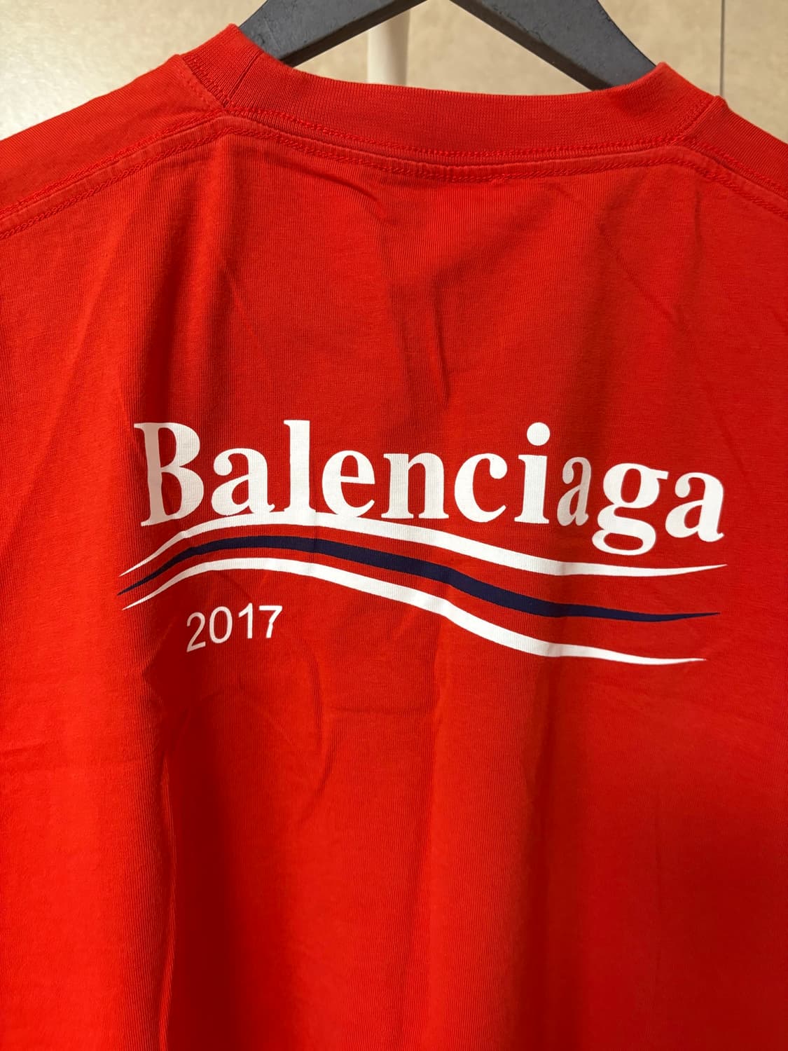 발렌시아가 2017 웨이브로고 반팔 상품이미지3