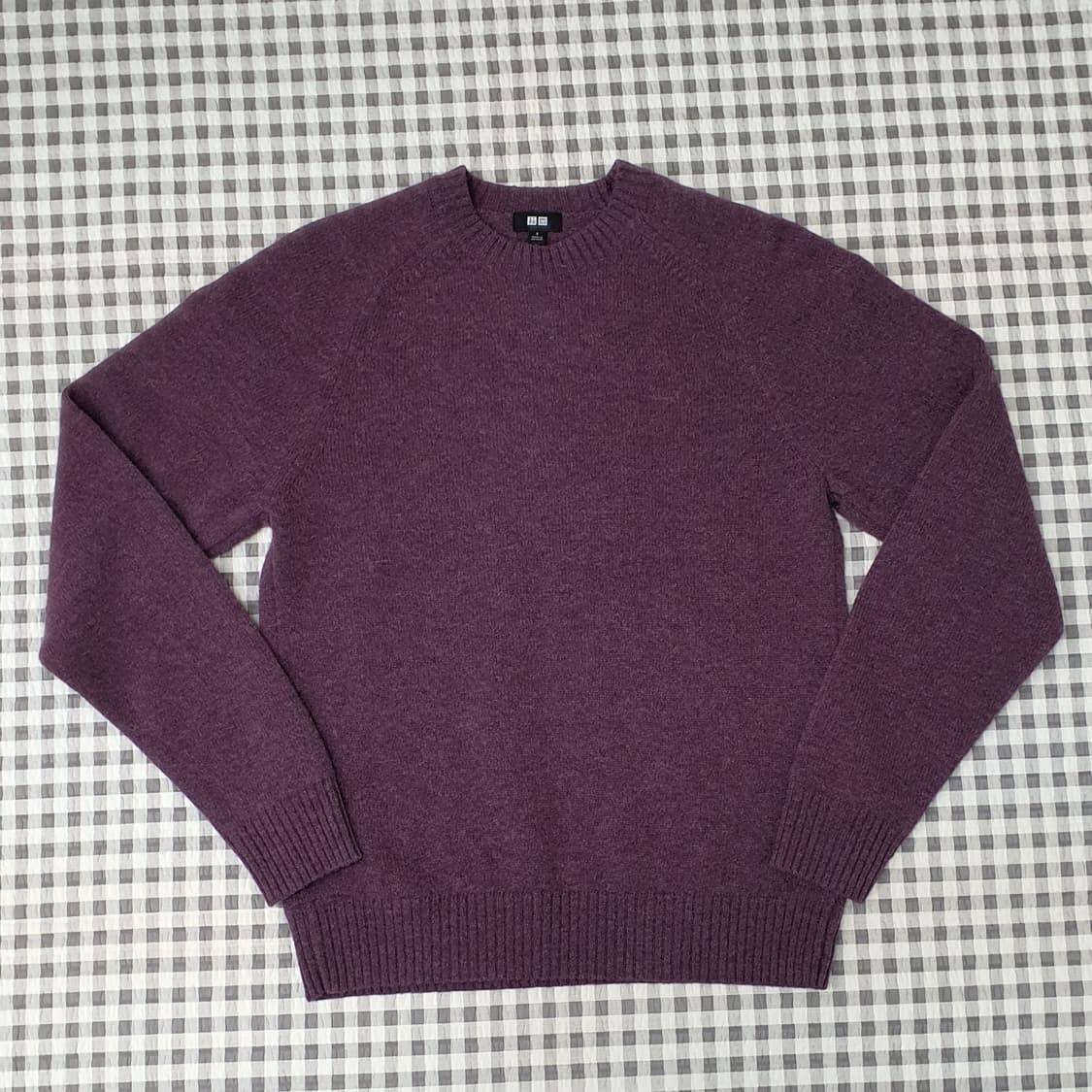 유니클로 울100 긴소매 니트 남자95 상품이미지1