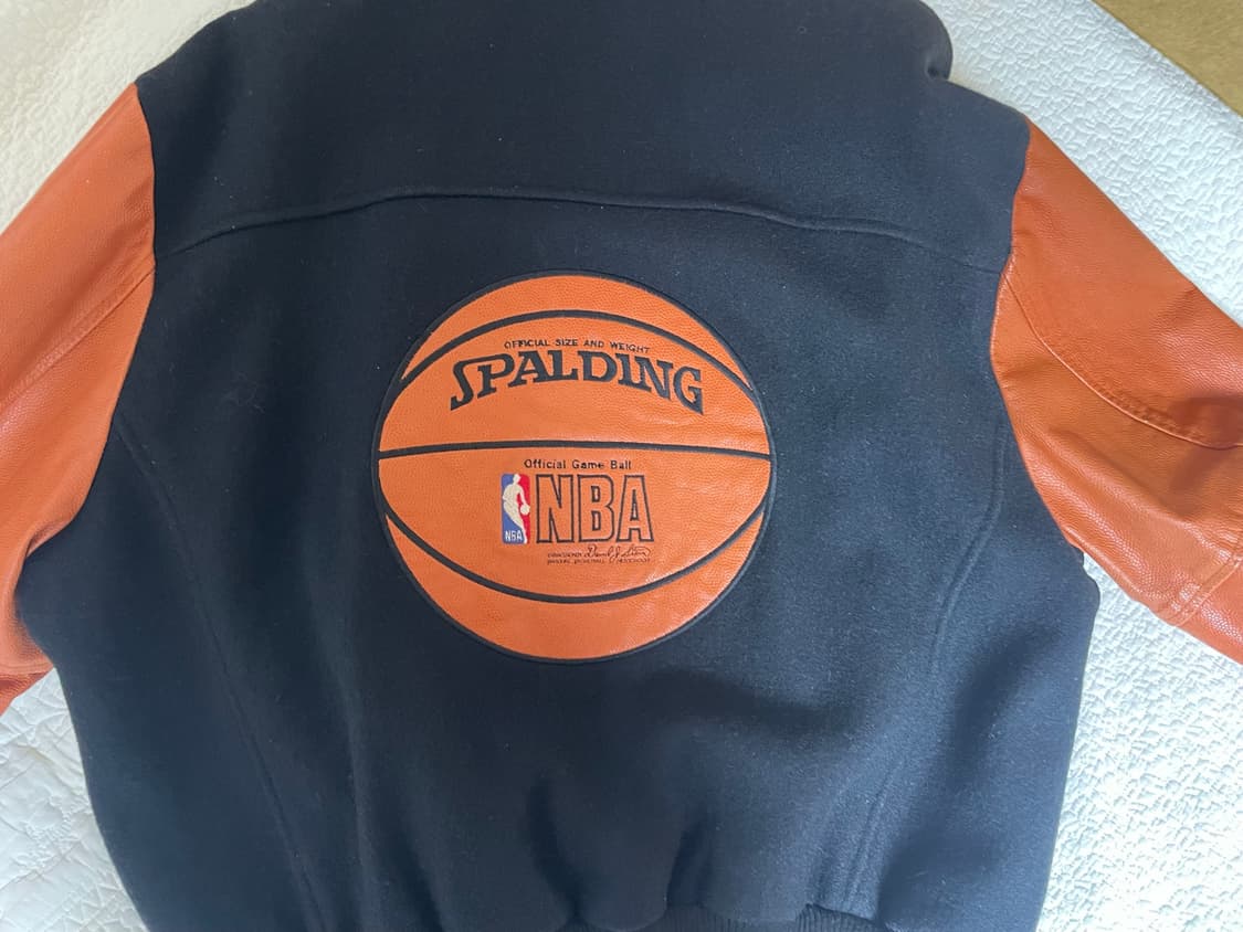 Spalding 브랜드의 90년대 빈티지 NBA 바시티 자켓 상품이미지2