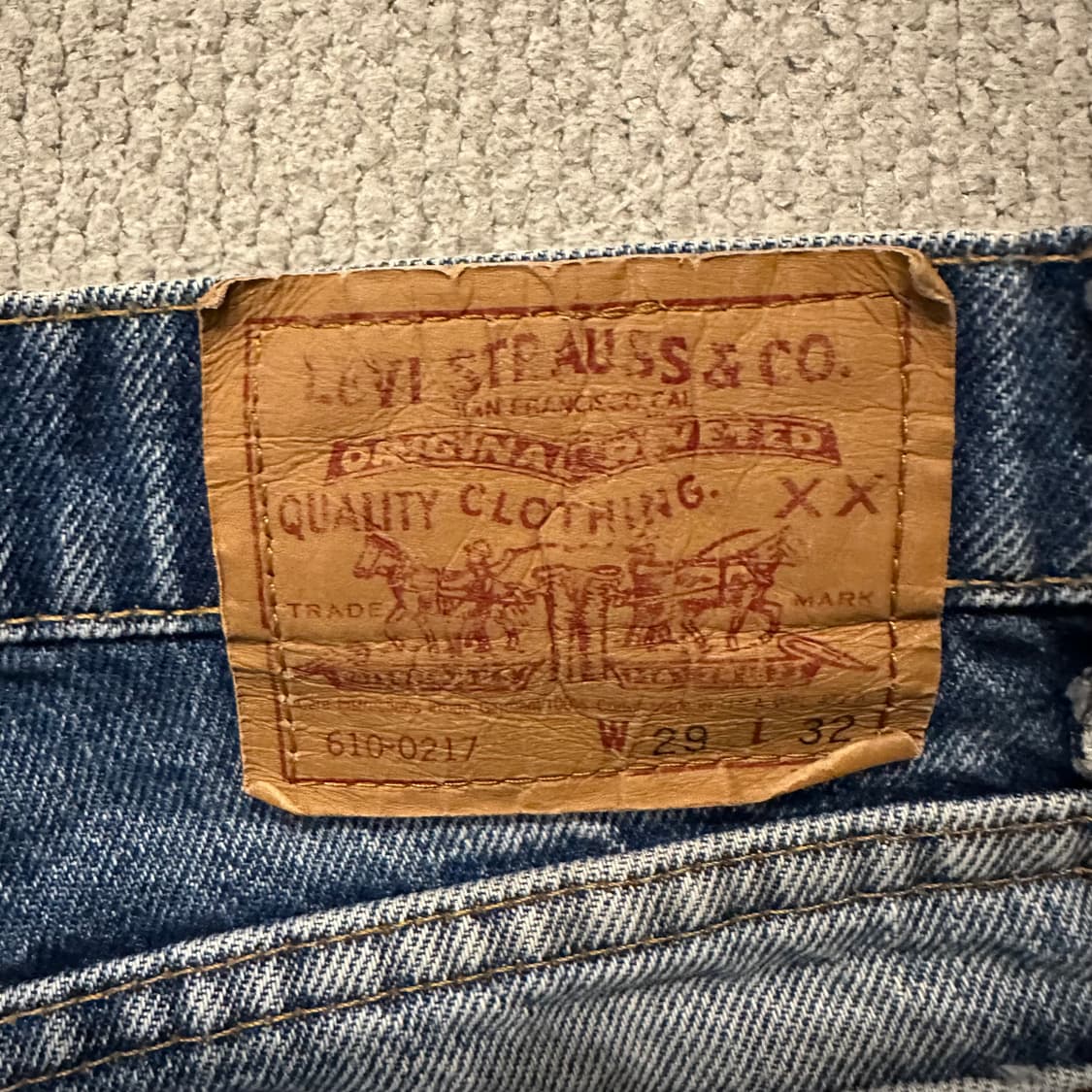 90s USA 리바이스 610 데님 팬츠 상품이미지7