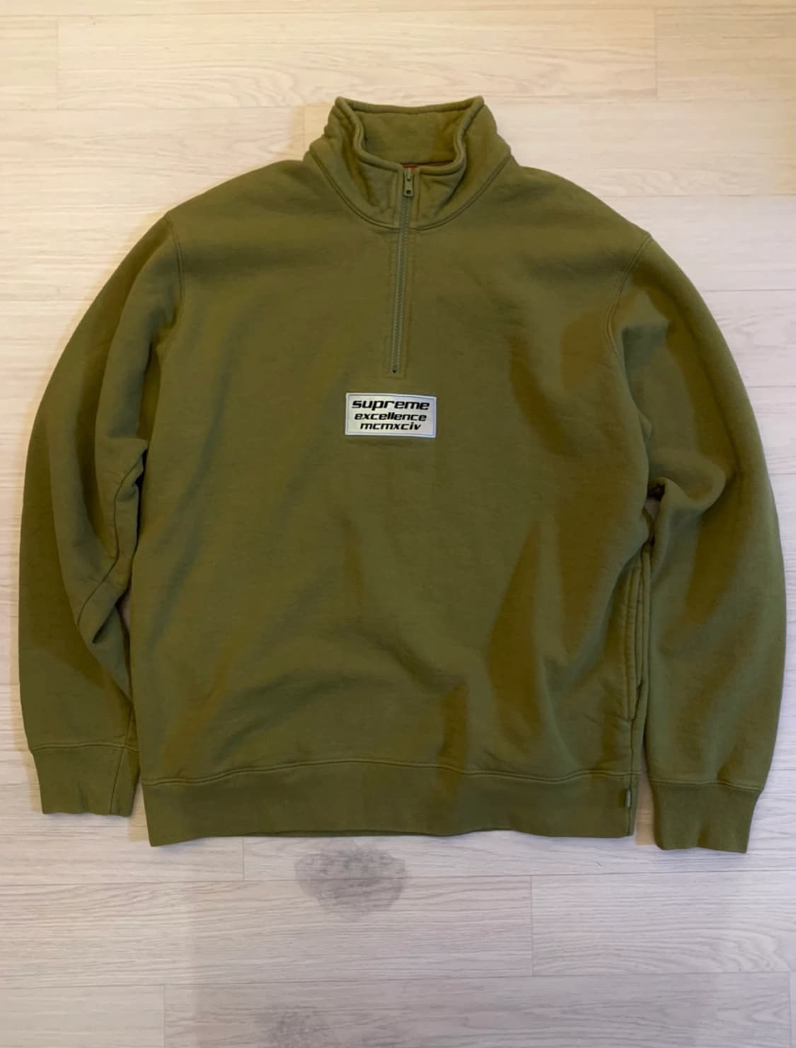 슈프림(SUPREME) 코튼 박스 로고 하프 집업 상품이미지2