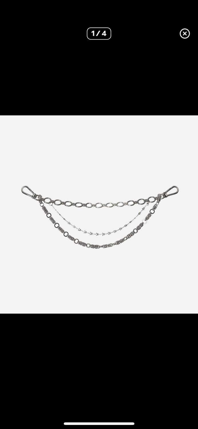 [OS] 베이컨트 아카이브 실버 스타 키링 체인 상품이미지1