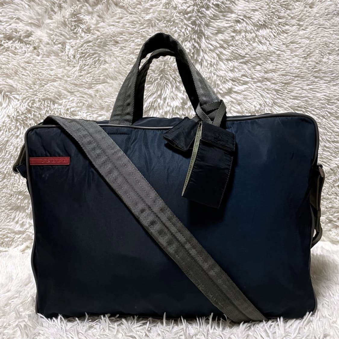 프라다 스포츠 나일론 보스톤 메신저백 네이비 상품이미지4