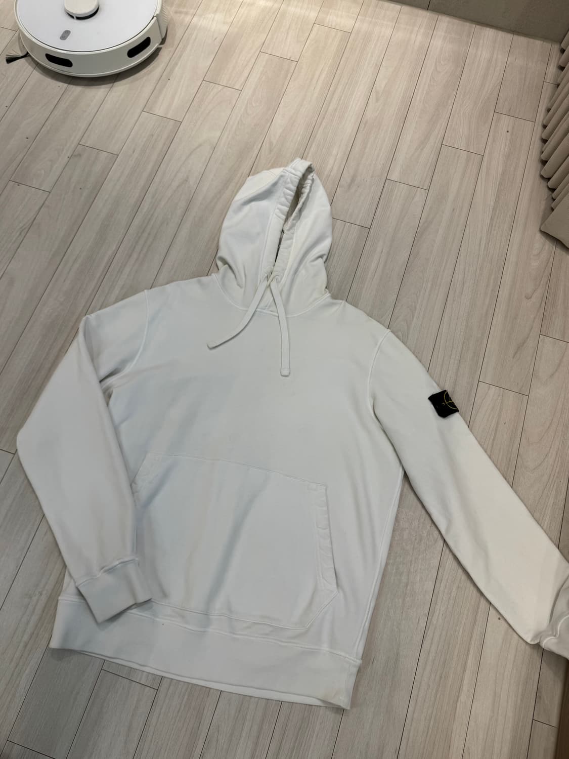 [정품] 스톤아일랜드 화이트 후드티 XL  상품이미지1