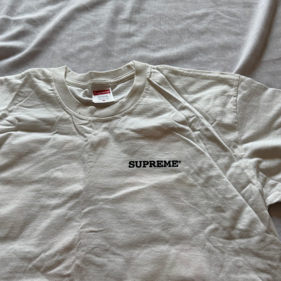 슈프림 화이트 티셔츠 상품이미지2