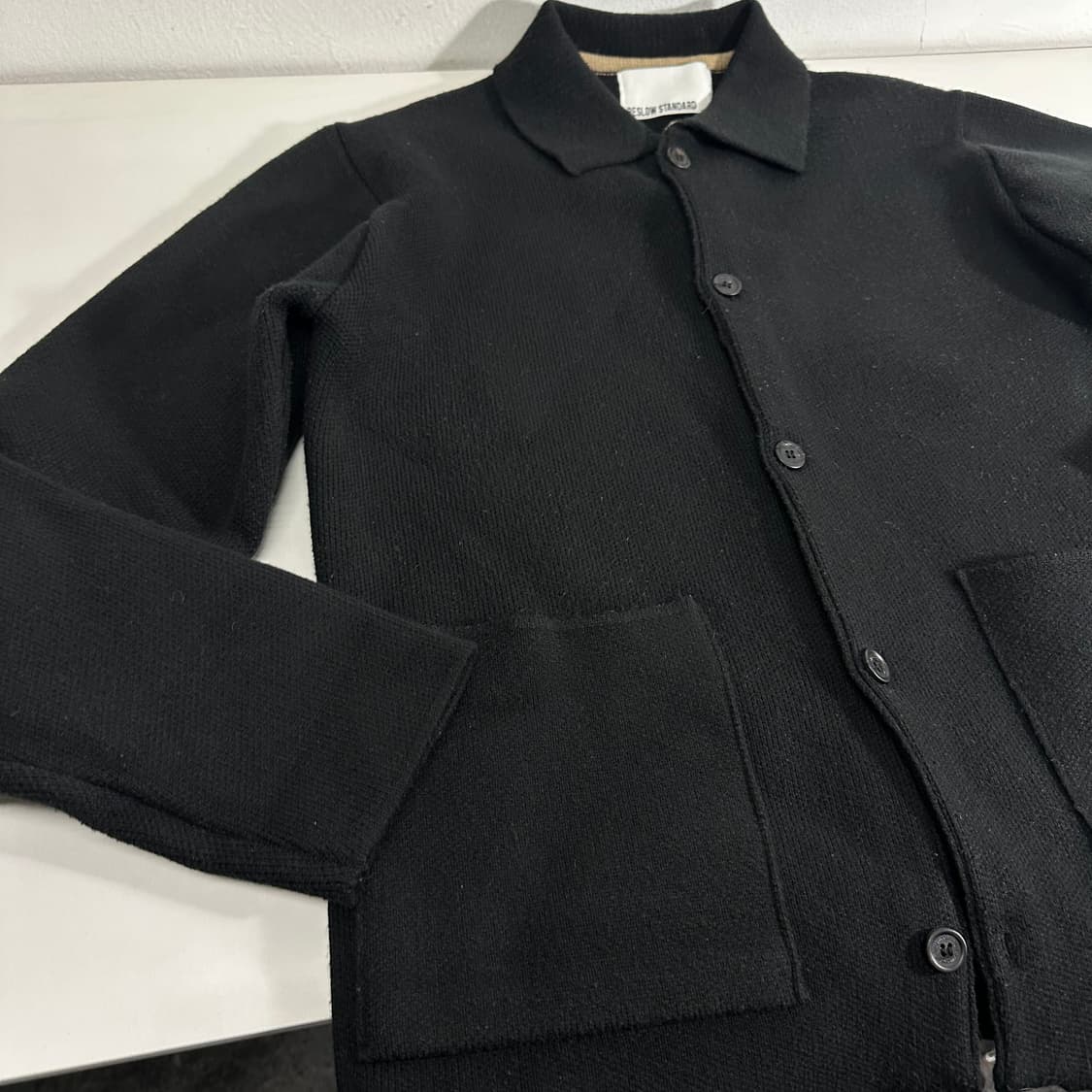 M 비슬로우 블랙 카라 가디건 상품이미지2