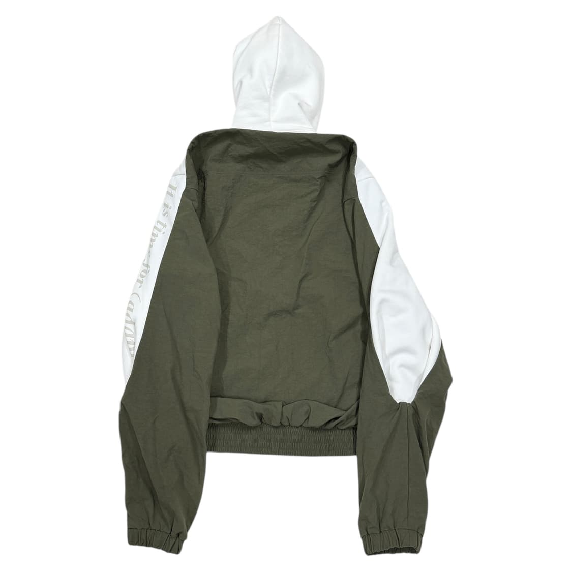 미하라야스히로 후드집업 자켓 카키 화이트 상품이미지4