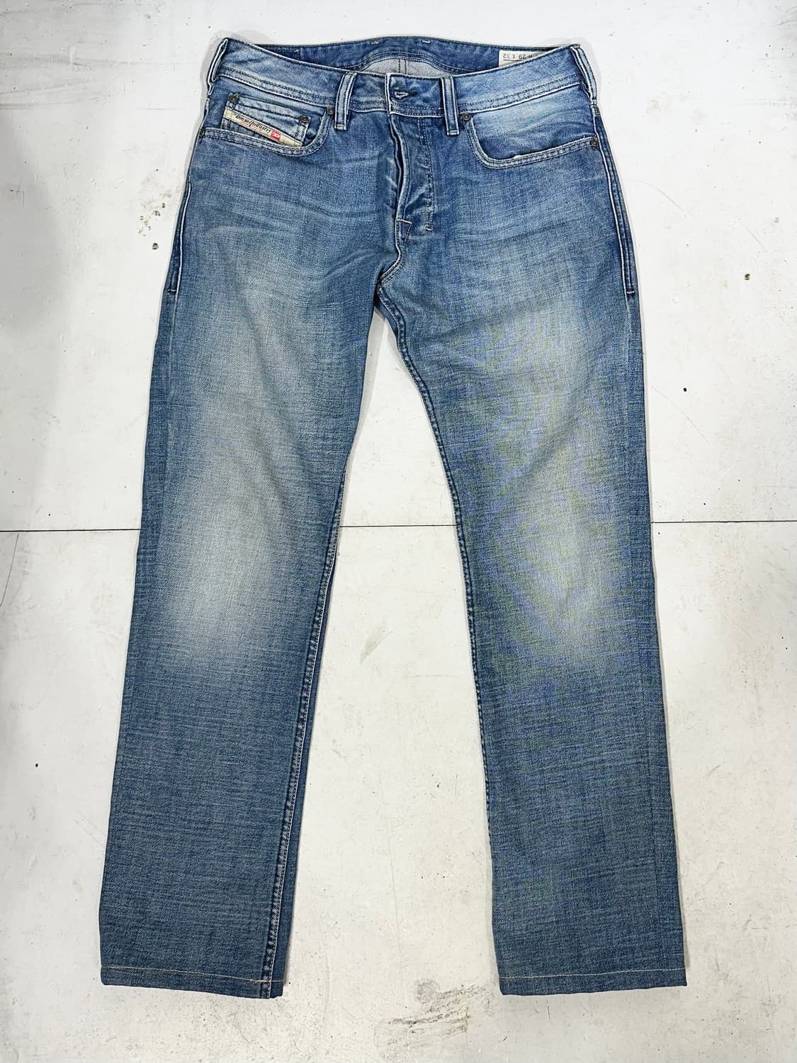 디젤 zatiny 투톤 아플리케 중청 데님 팬츠 청바지 29 상품이미지4