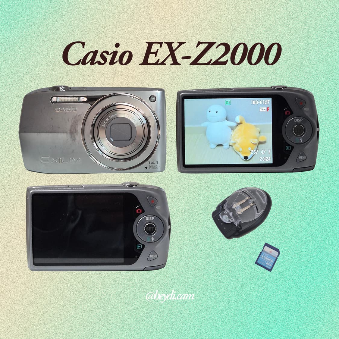 (로제, 모카, 아일릿) 카시오 엑슬림 z2000 실버 상품이미지2