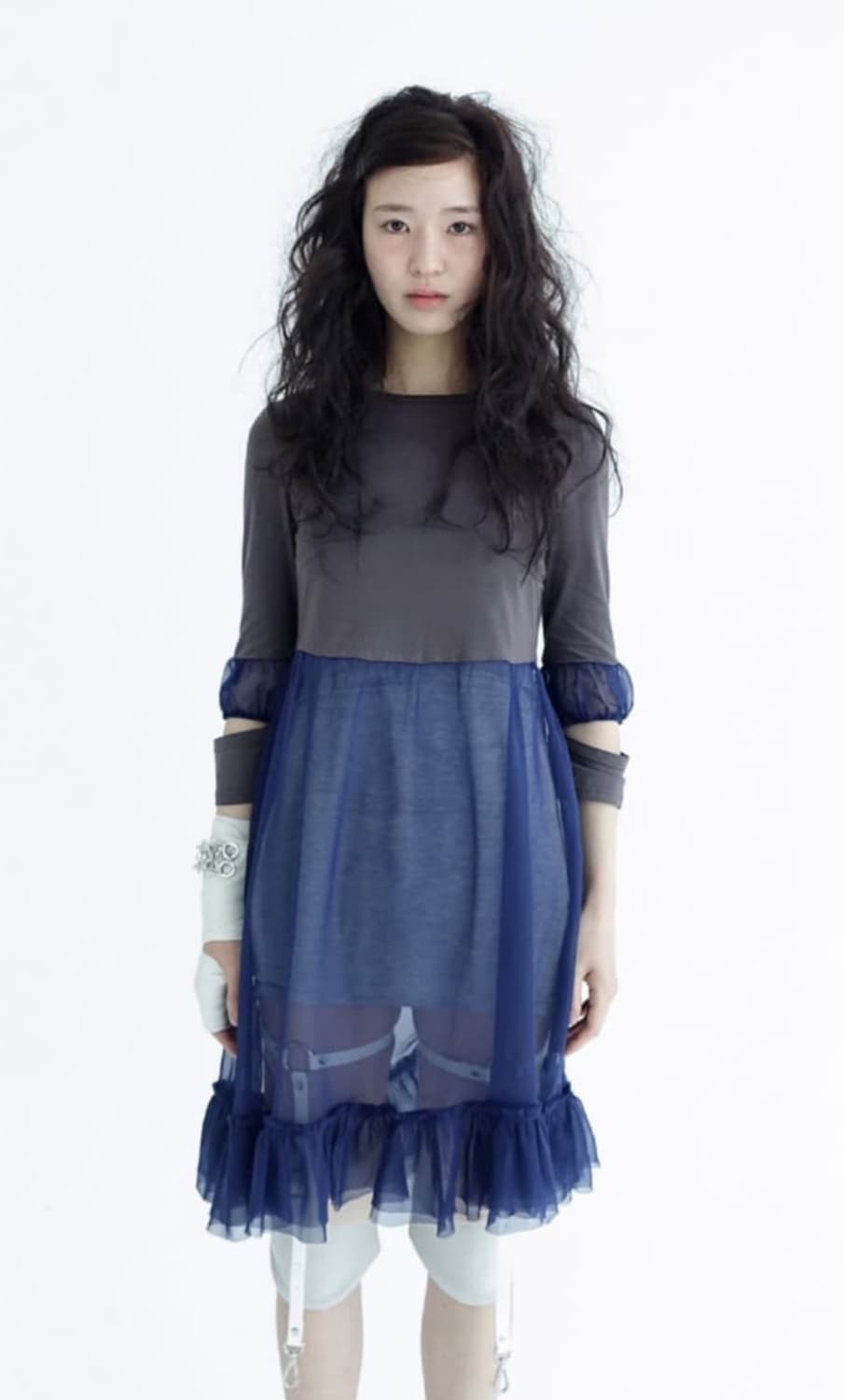 샵페어리 쉬폰 러플 미디 드레스 (red) 상품이미지4